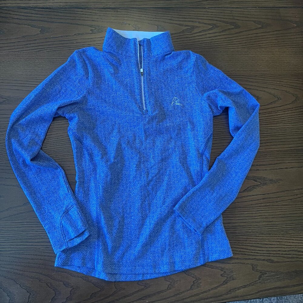 RHOBACK q-zip heathered blue xs